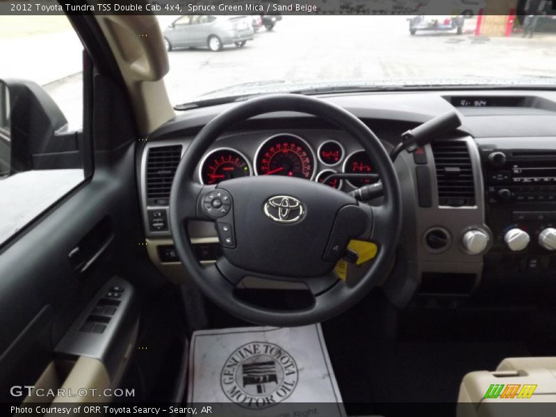 Spruce Green Mica / Sand Beige 2012 Toyota Tundra TSS Double Cab 4x4