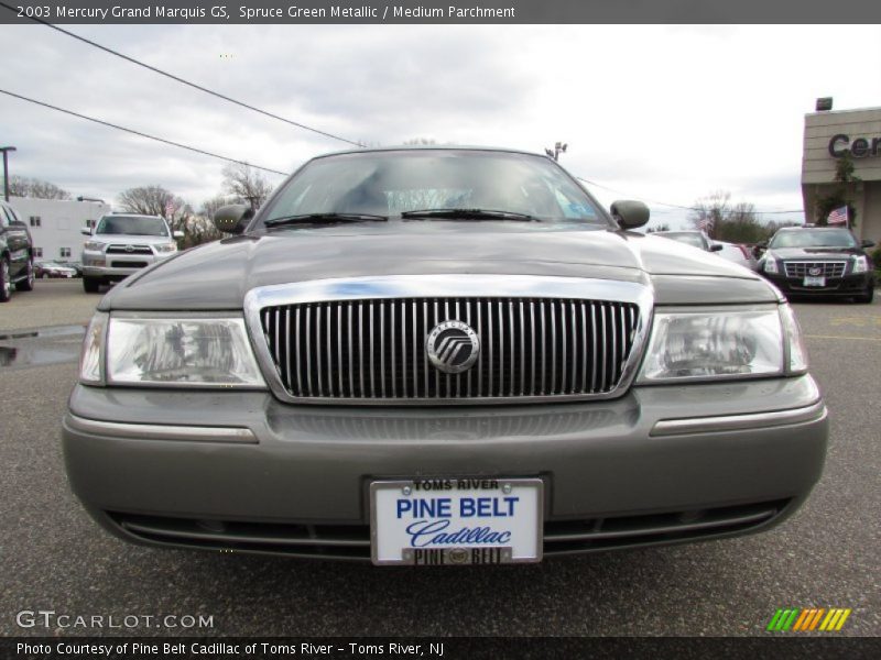 Spruce Green Metallic / Medium Parchment 2003 Mercury Grand Marquis GS