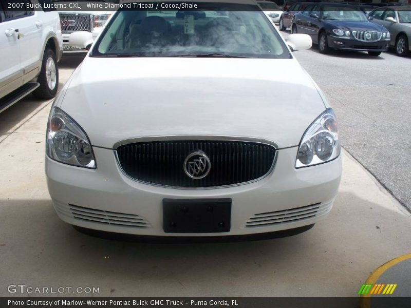 White Diamond Tricoat / Cocoa/Shale 2007 Buick Lucerne CXL