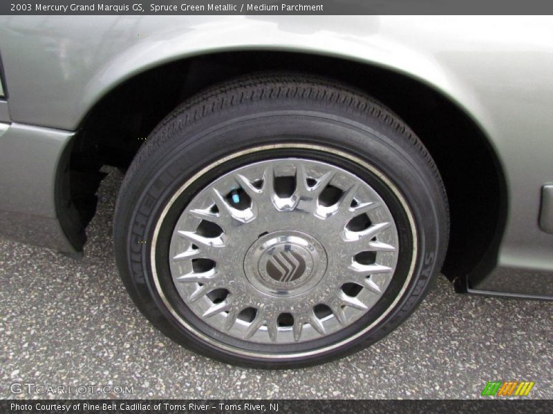 Spruce Green Metallic / Medium Parchment 2003 Mercury Grand Marquis GS
