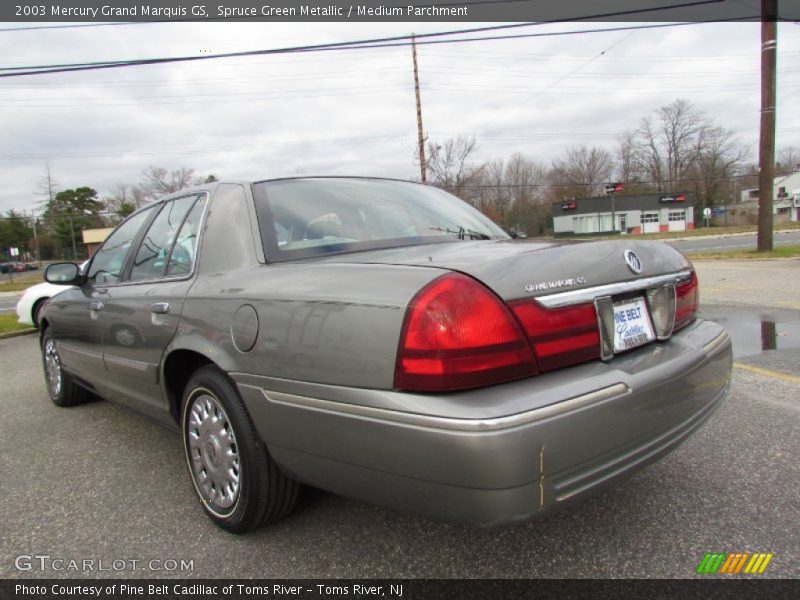 Spruce Green Metallic / Medium Parchment 2003 Mercury Grand Marquis GS