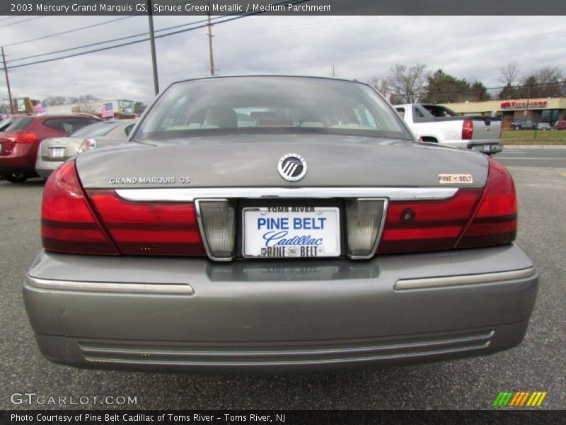 Spruce Green Metallic / Medium Parchment 2003 Mercury Grand Marquis GS