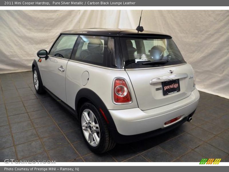 Pure Silver Metallic / Carbon Black Lounge Leather 2011 Mini Cooper Hardtop