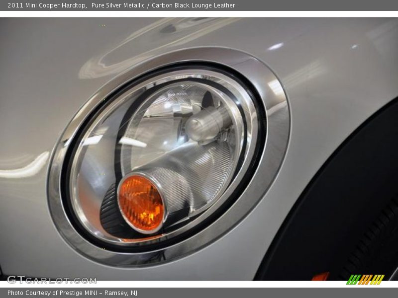 Pure Silver Metallic / Carbon Black Lounge Leather 2011 Mini Cooper Hardtop
