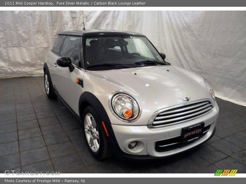 Pure Silver Metallic / Carbon Black Lounge Leather 2011 Mini Cooper Hardtop