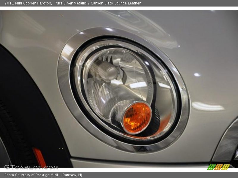 Pure Silver Metallic / Carbon Black Lounge Leather 2011 Mini Cooper Hardtop