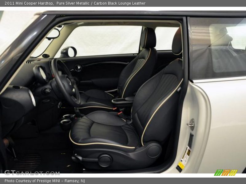 Pure Silver Metallic / Carbon Black Lounge Leather 2011 Mini Cooper Hardtop