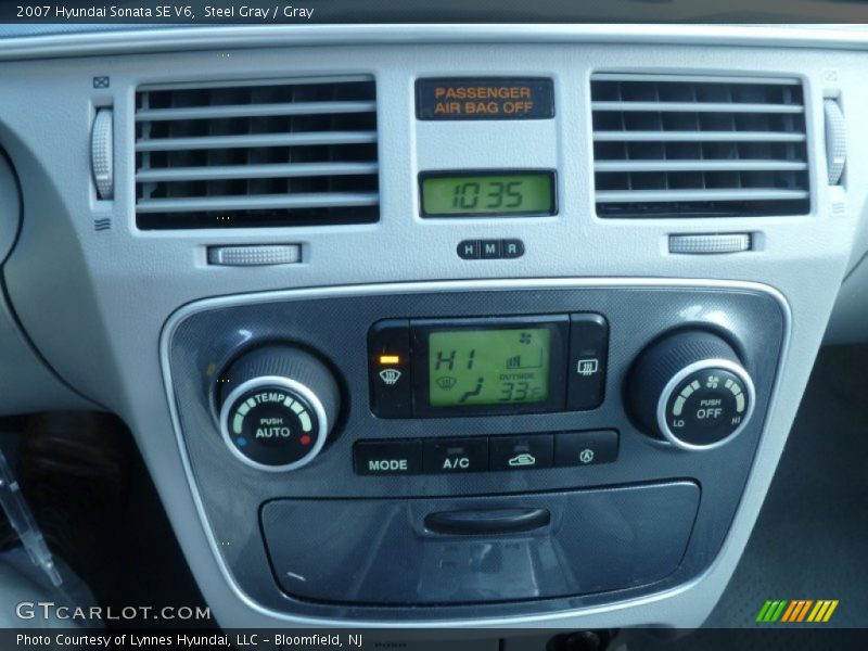 Steel Gray / Gray 2007 Hyundai Sonata SE V6