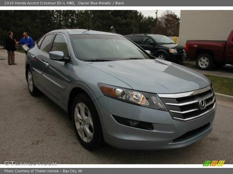 Glacier Blue Metallic / Black 2010 Honda Accord Crosstour EX-L 4WD