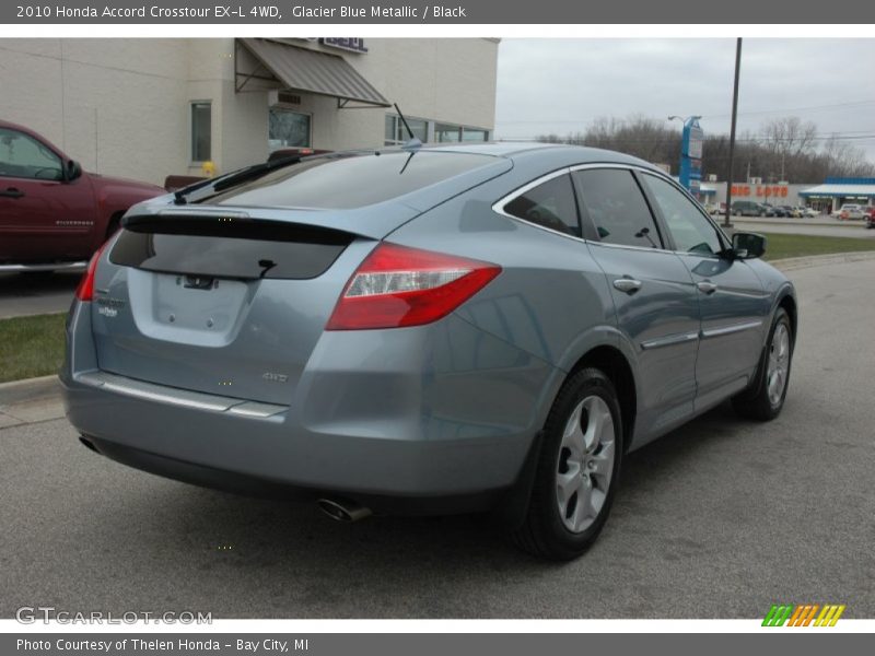 Glacier Blue Metallic / Black 2010 Honda Accord Crosstour EX-L 4WD