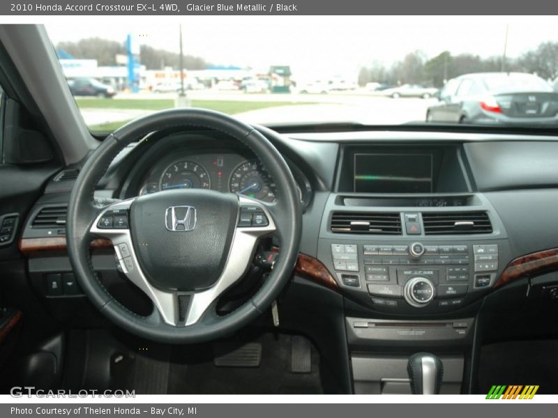 Glacier Blue Metallic / Black 2010 Honda Accord Crosstour EX-L 4WD
