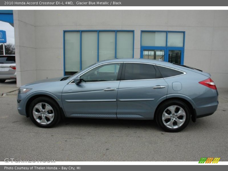 Glacier Blue Metallic / Black 2010 Honda Accord Crosstour EX-L 4WD