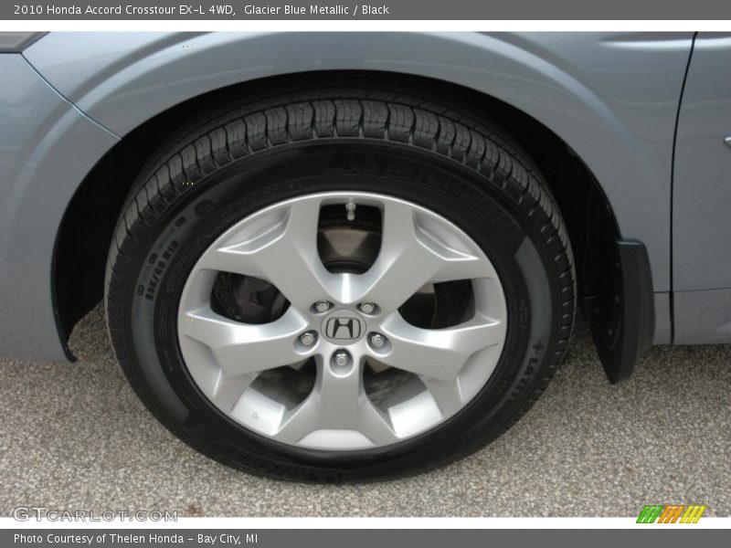 Glacier Blue Metallic / Black 2010 Honda Accord Crosstour EX-L 4WD