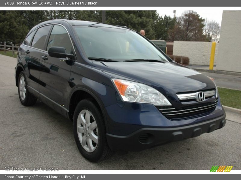 Royal Blue Pearl / Black 2009 Honda CR-V EX 4WD
