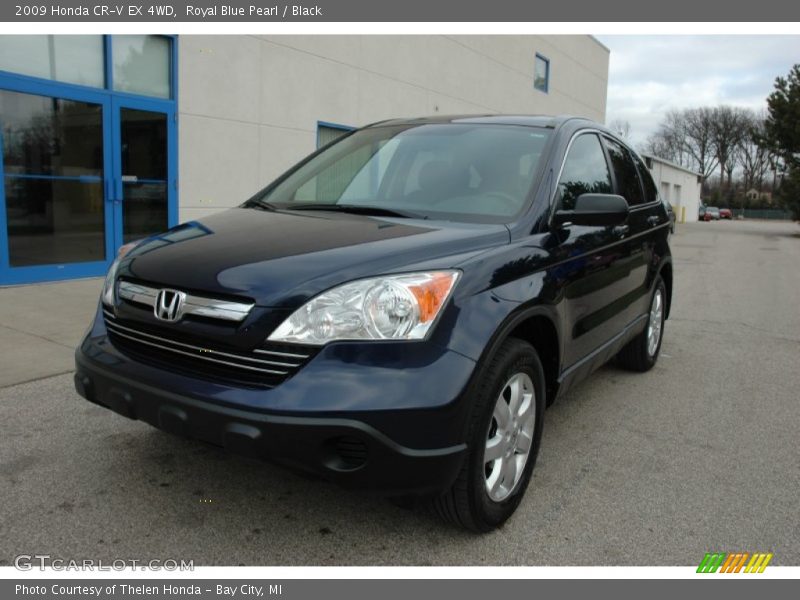 Royal Blue Pearl / Black 2009 Honda CR-V EX 4WD