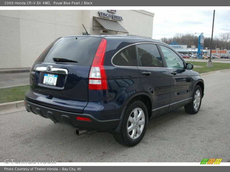 Royal Blue Pearl / Black 2009 Honda CR-V EX 4WD