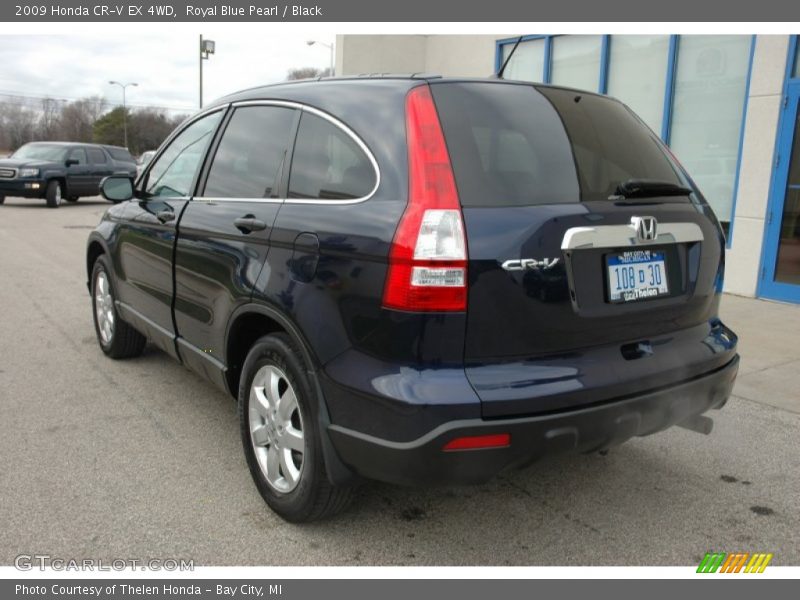 Royal Blue Pearl / Black 2009 Honda CR-V EX 4WD