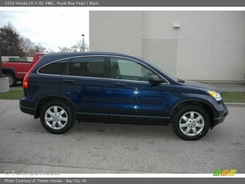 Royal Blue Pearl / Black 2009 Honda CR-V EX 4WD