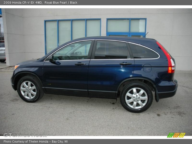 Royal Blue Pearl / Black 2009 Honda CR-V EX 4WD
