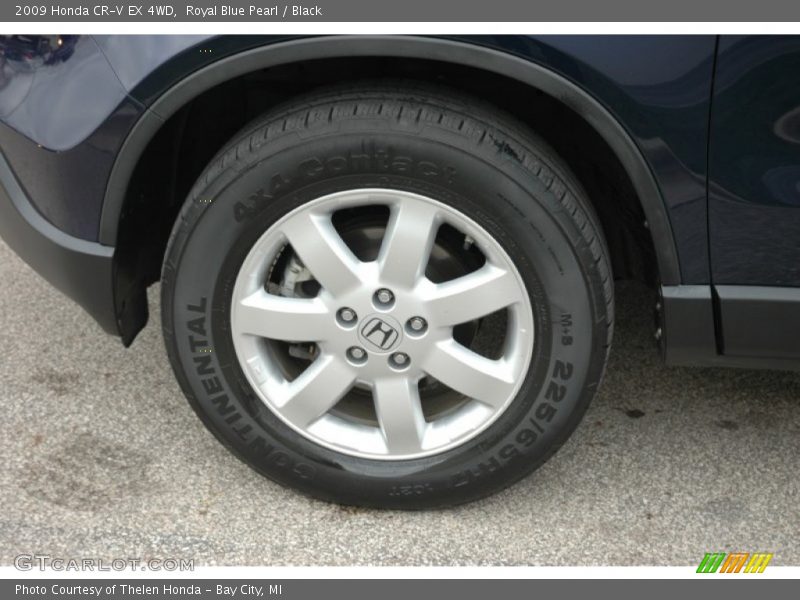 Royal Blue Pearl / Black 2009 Honda CR-V EX 4WD