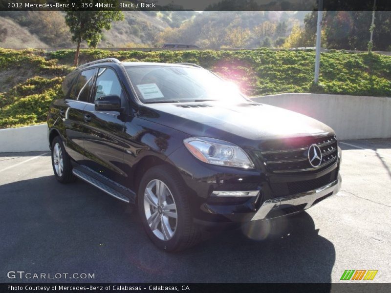 Black / Black 2012 Mercedes-Benz ML 350 4Matic