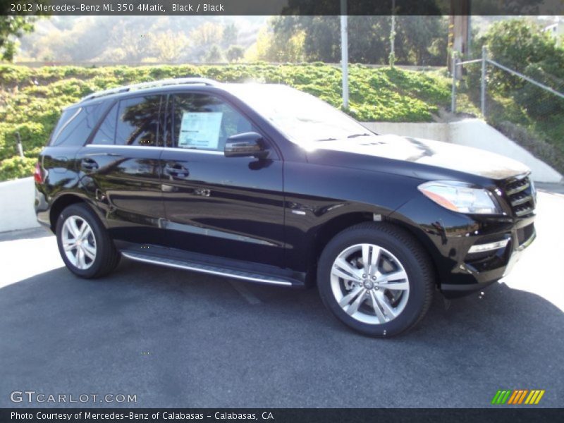 Black / Black 2012 Mercedes-Benz ML 350 4Matic