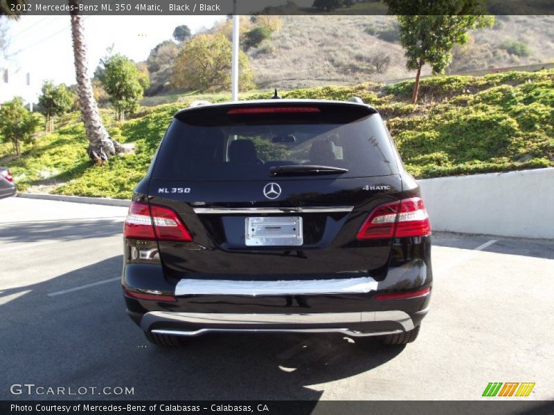 Black / Black 2012 Mercedes-Benz ML 350 4Matic