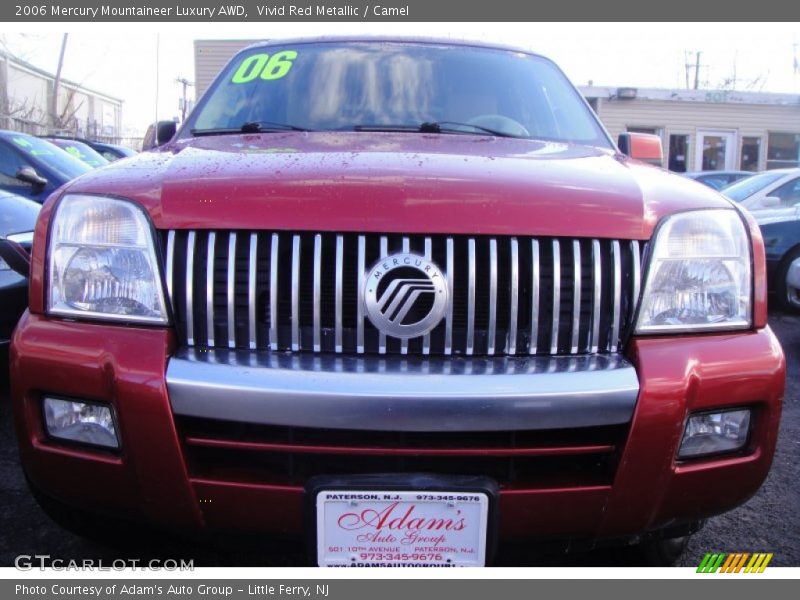 Vivid Red Metallic / Camel 2006 Mercury Mountaineer Luxury AWD