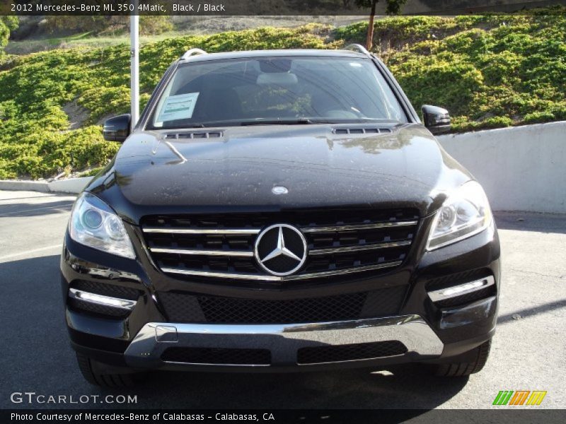 Black / Black 2012 Mercedes-Benz ML 350 4Matic