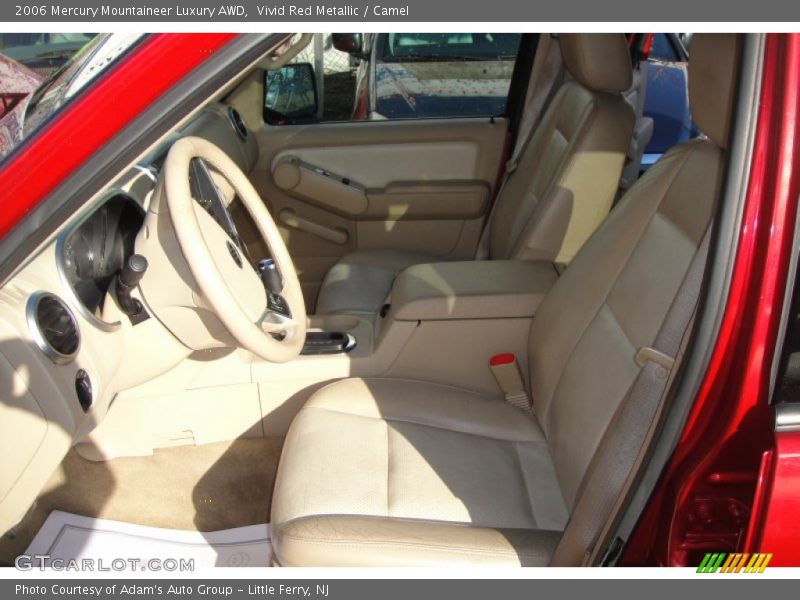 Vivid Red Metallic / Camel 2006 Mercury Mountaineer Luxury AWD