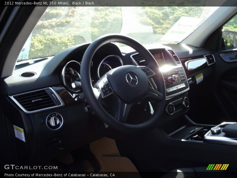 Black / Black 2012 Mercedes-Benz ML 350 4Matic