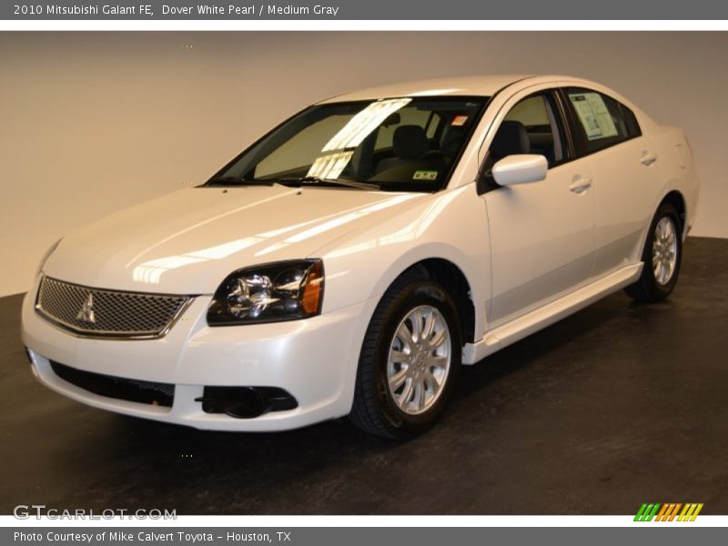 Dover White Pearl / Medium Gray 2010 Mitsubishi Galant FE