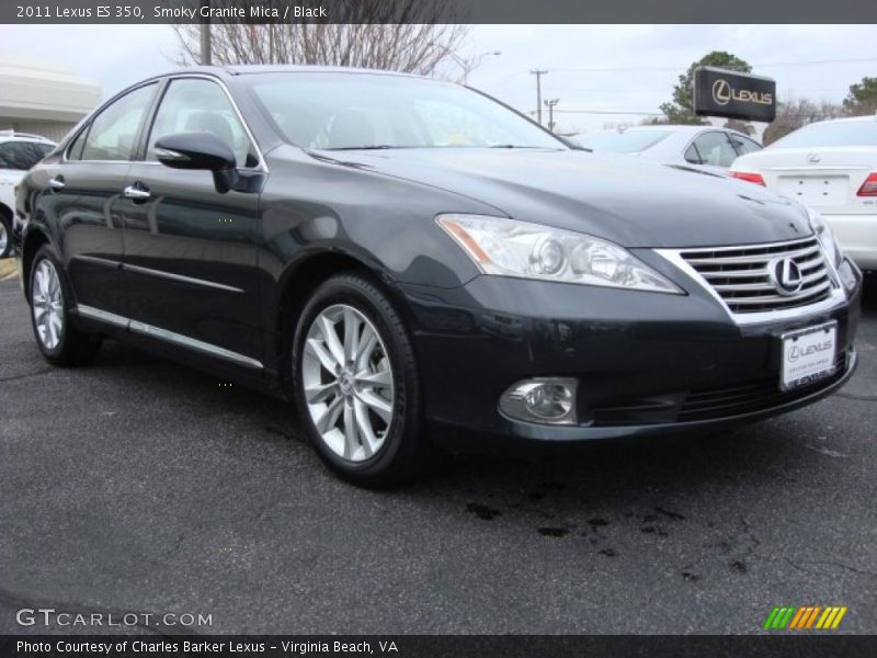 Smoky Granite Mica / Black 2011 Lexus ES 350