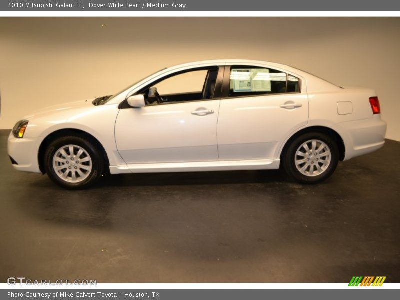 Dover White Pearl / Medium Gray 2010 Mitsubishi Galant FE