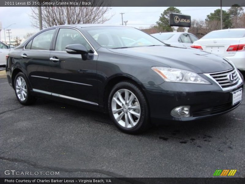Smoky Granite Mica / Black 2011 Lexus ES 350