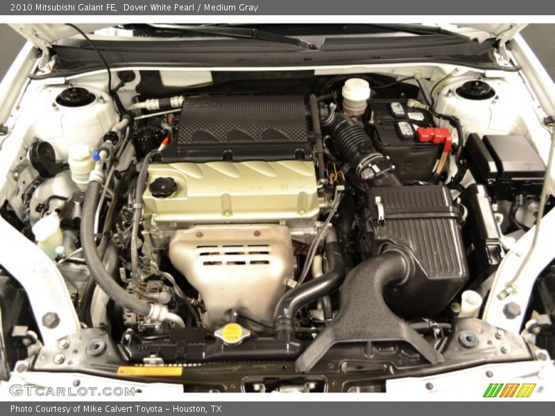 Dover White Pearl / Medium Gray 2010 Mitsubishi Galant FE