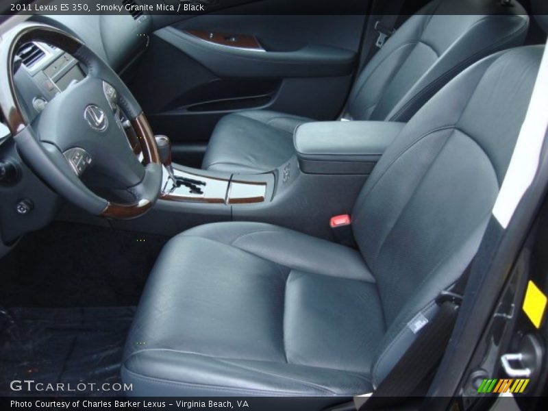 Smoky Granite Mica / Black 2011 Lexus ES 350