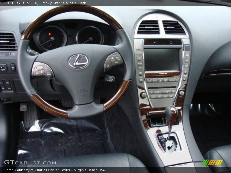 Smoky Granite Mica / Black 2011 Lexus ES 350