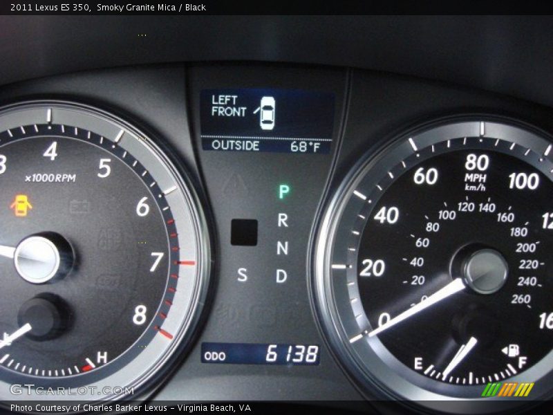 Smoky Granite Mica / Black 2011 Lexus ES 350
