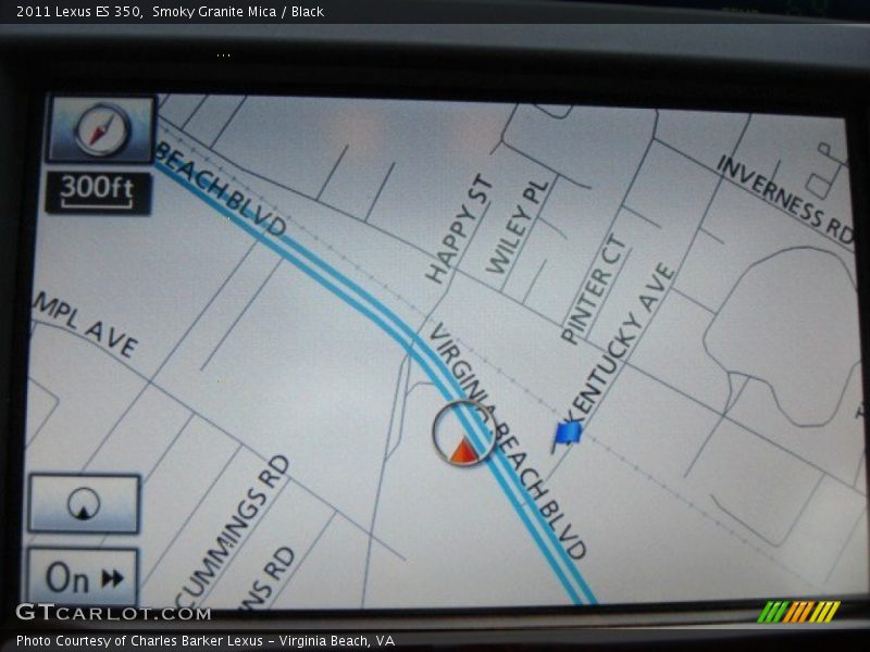 Smoky Granite Mica / Black 2011 Lexus ES 350