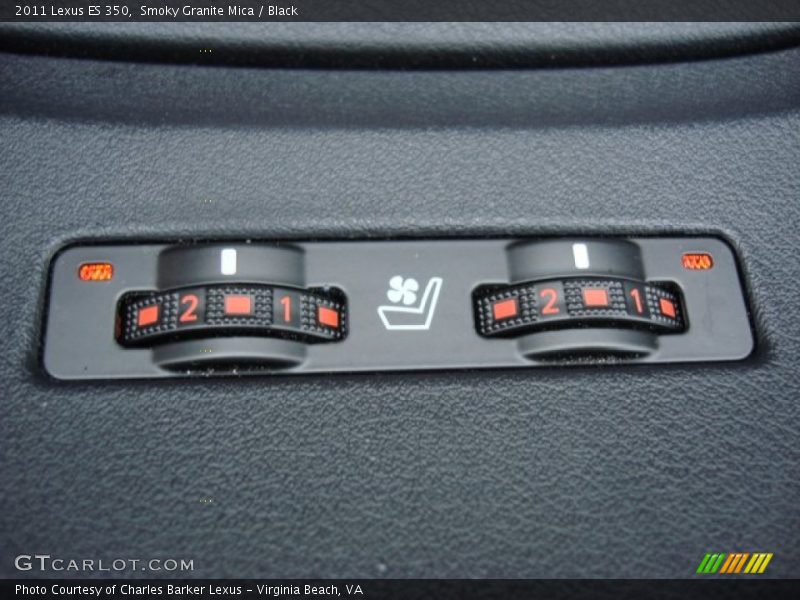 Smoky Granite Mica / Black 2011 Lexus ES 350