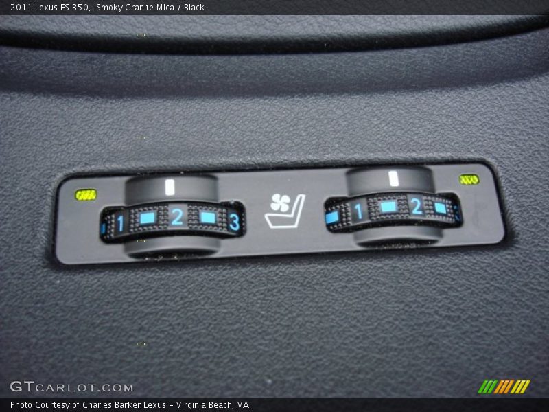 Smoky Granite Mica / Black 2011 Lexus ES 350