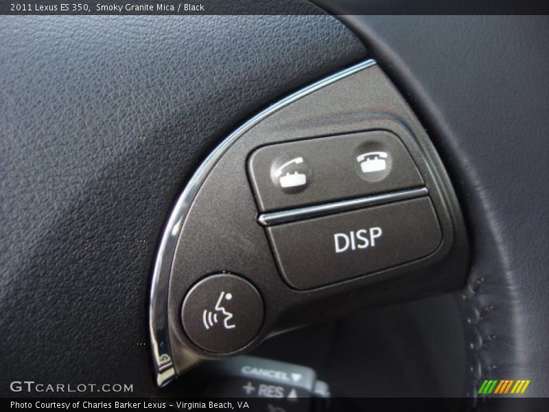 Smoky Granite Mica / Black 2011 Lexus ES 350