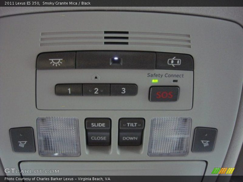 Smoky Granite Mica / Black 2011 Lexus ES 350