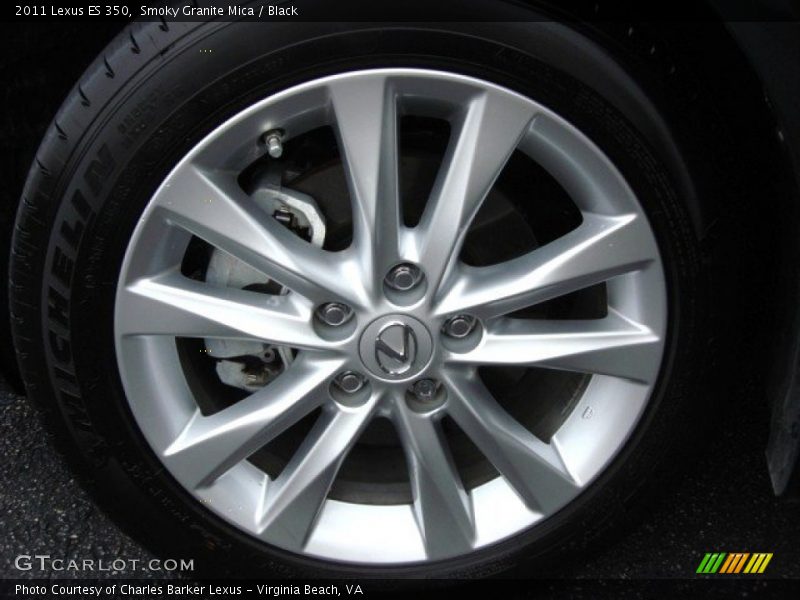 Smoky Granite Mica / Black 2011 Lexus ES 350