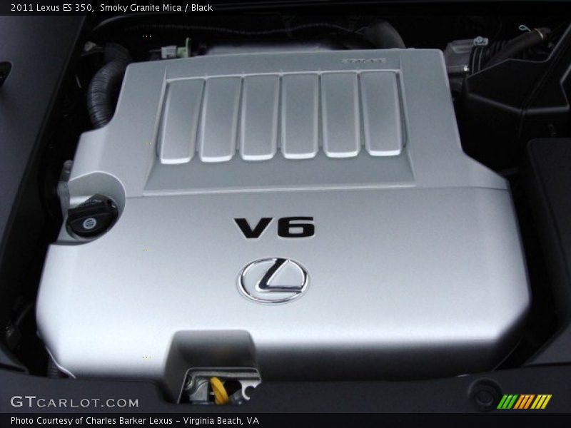 Smoky Granite Mica / Black 2011 Lexus ES 350