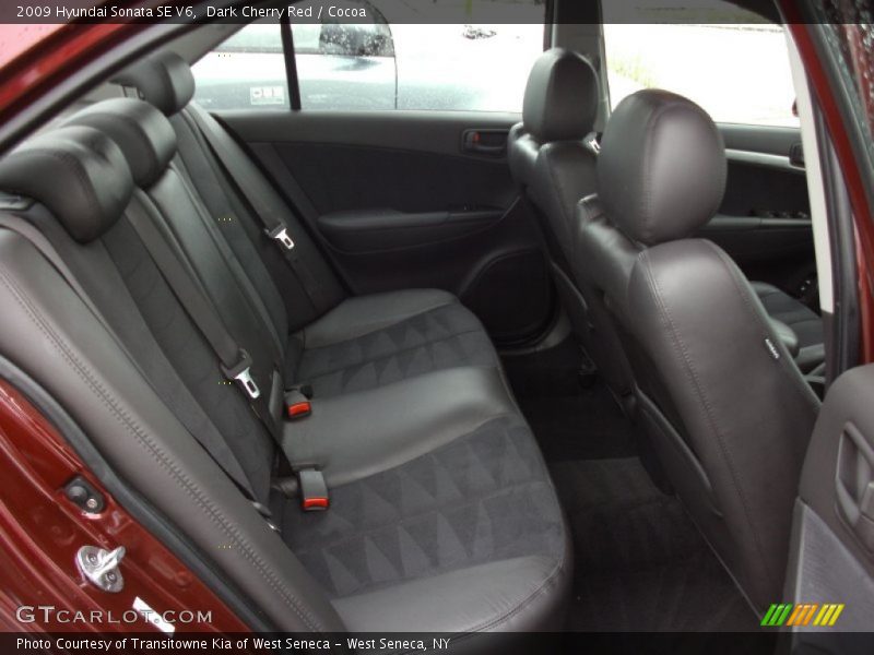 Dark Cherry Red / Cocoa 2009 Hyundai Sonata SE V6