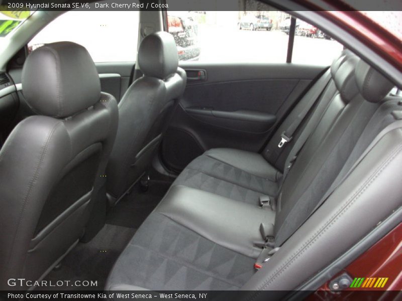 Dark Cherry Red / Cocoa 2009 Hyundai Sonata SE V6