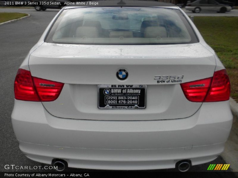 Alpine White / Beige 2011 BMW 3 Series 335d Sedan