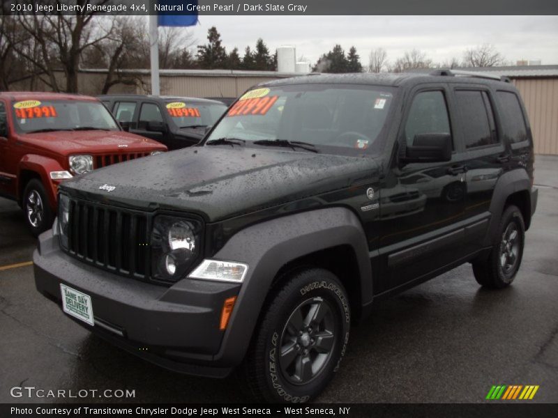 Natural Green Pearl / Dark Slate Gray 2010 Jeep Liberty Renegade 4x4